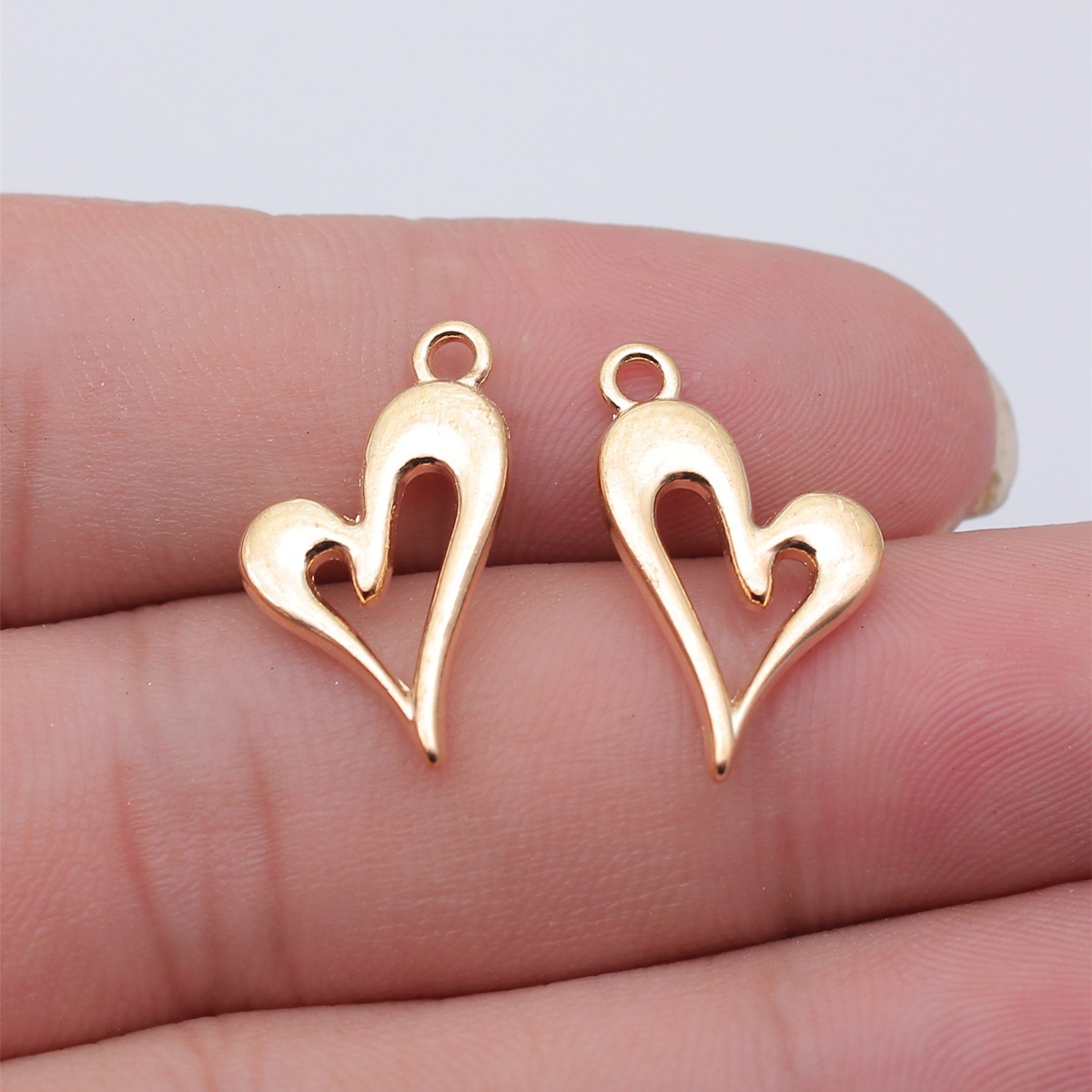Jewelry Making For Couples - Mini colgante de corazón hueco vintage