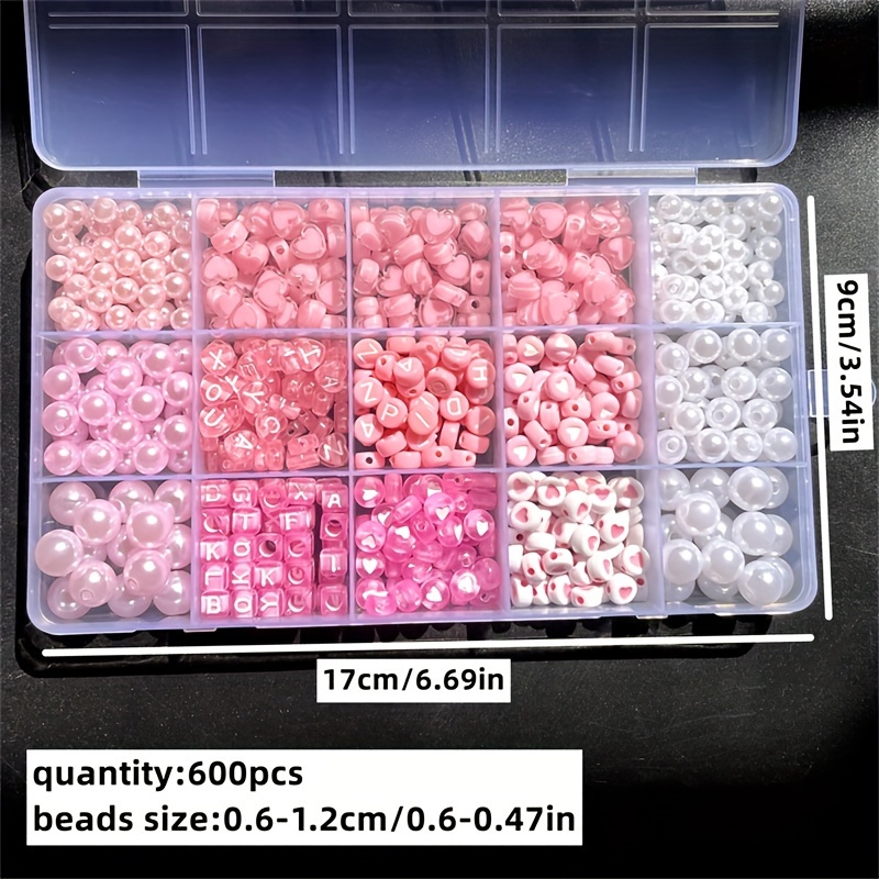 Caja de Alfabeto Rosa de 10 Pi - Jewelry Making Online reseña y precio