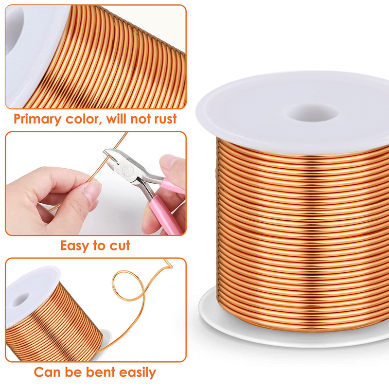 1-3 rollos de alambre de cobre - Jewelry Making Yarn reseña y precio
