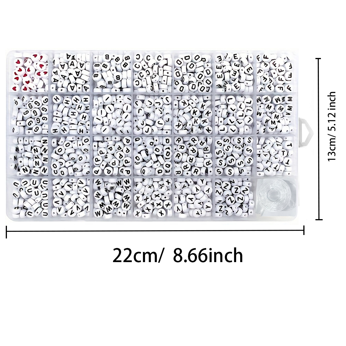 1300 cuentas acrílicas redonda - Jewelry Making Yarn reseña y precio