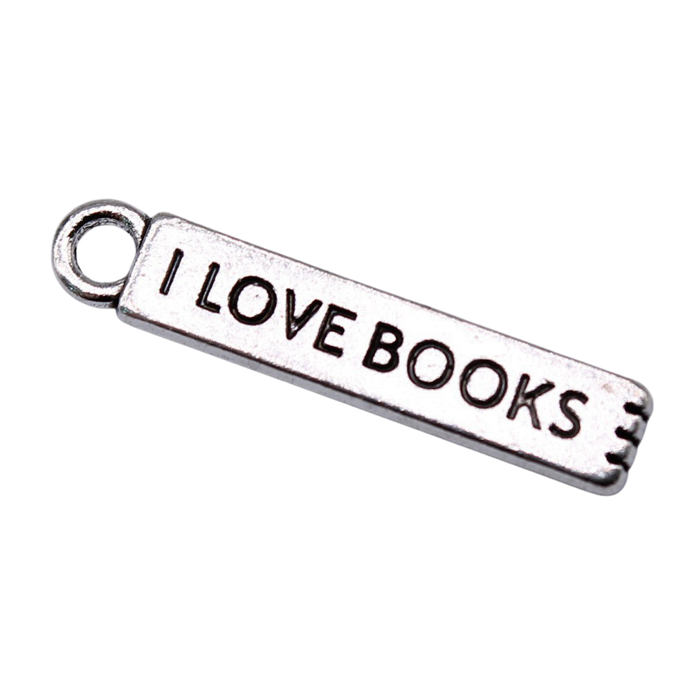 Dijes de I Love Books para mat - Jewelry Making Books reseña y precio