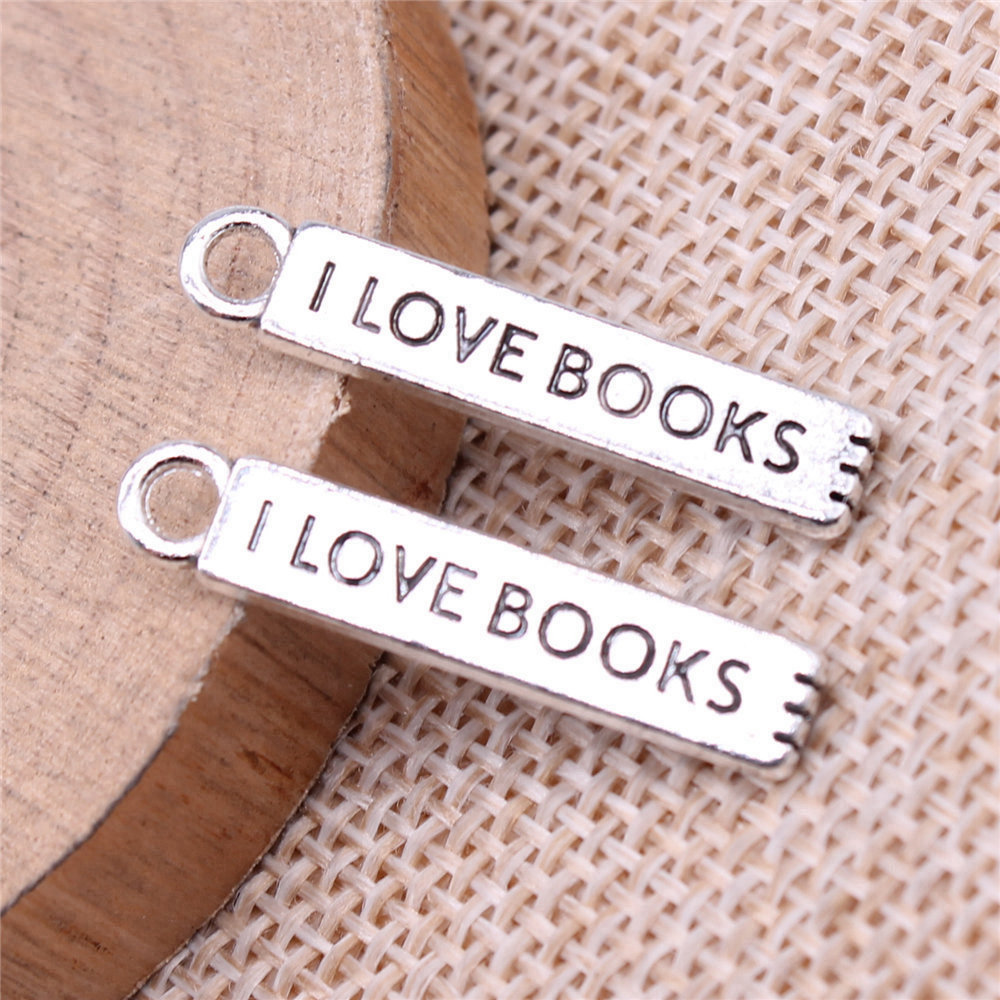 Dijes de I Love Books para mat - Jewelry Making Books reseña y precio