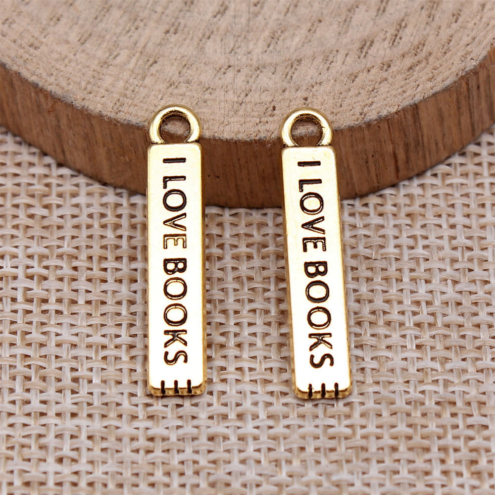 Dijes de I Love Books para mat - Jewelry Making Books reseña y precio
