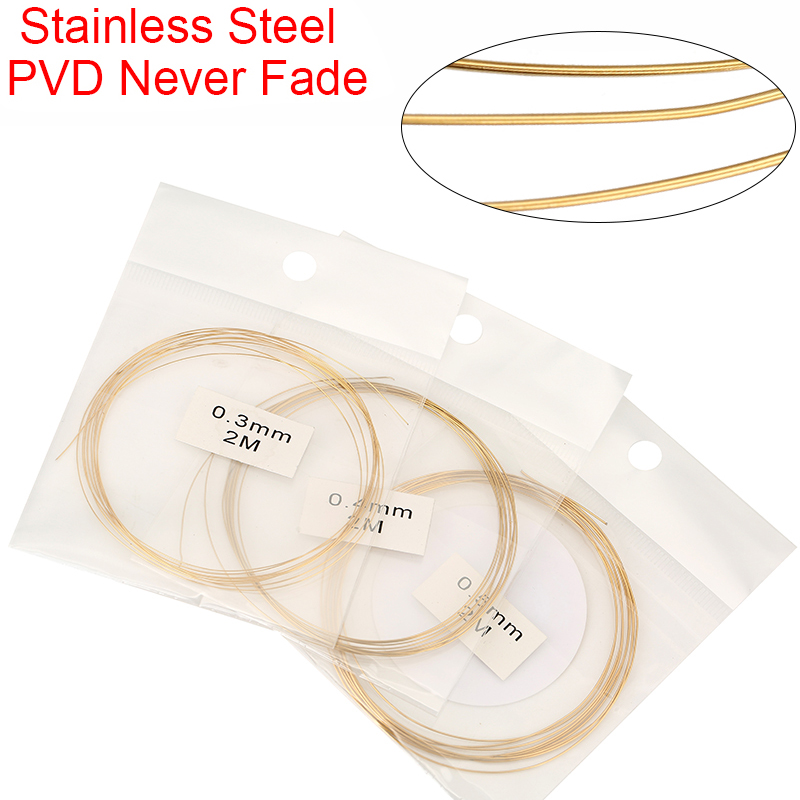 2 metros de acero inoxidable 0 - Jewelry Making Yarn reseña y precio