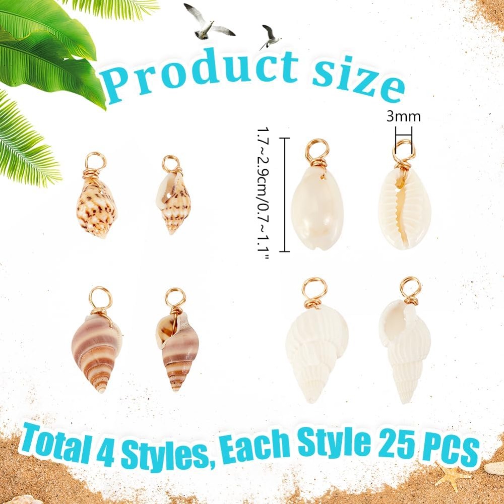 100 Uds. 4 estilos de colgante - Jewelry Making Online reseña y precio