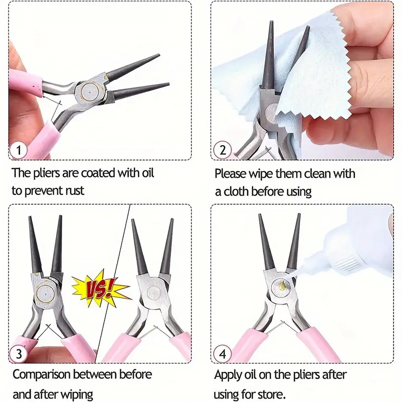 Juego de alicates para hacer j - Jewelry Making Round Nose Pliers reseña y precio