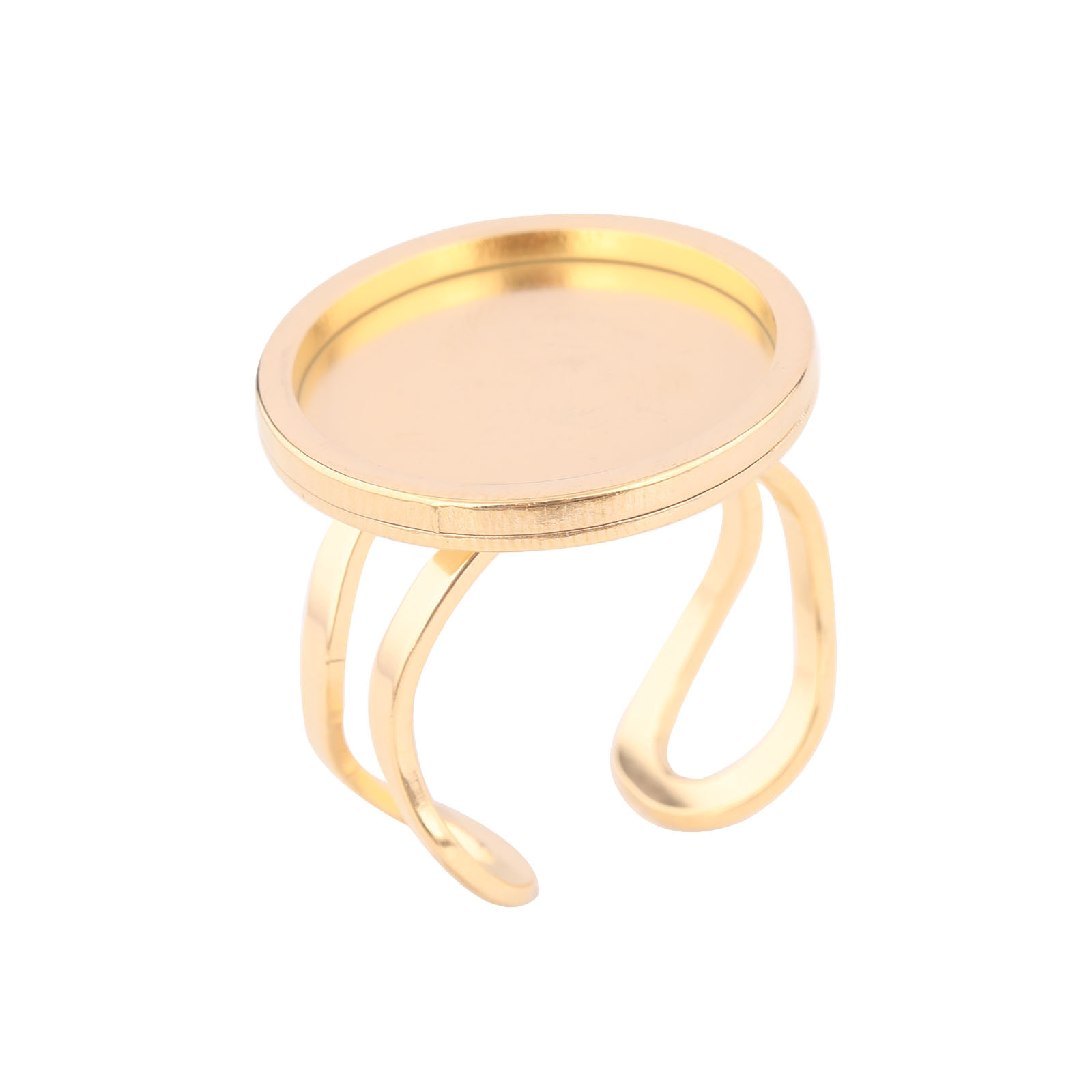 Anillo de cabujón redondo de 1 - Jewelry Making Online reseña y precio